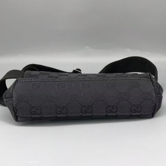 Authentic Gucci Black Canvas Belt Bag - Picture 10 of 14
